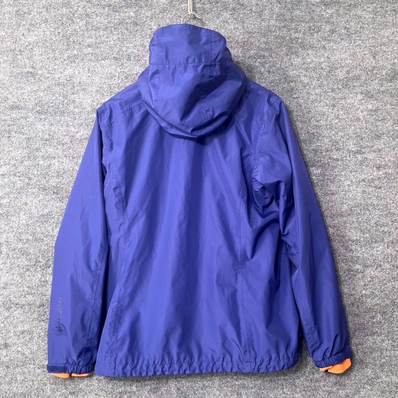 Helly Hansen Women's Waterproof Hooded Jacket Blue Orange Fleece Lined M - Picture 2 of 7